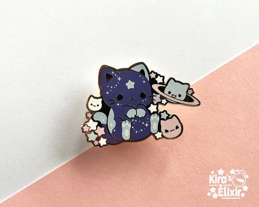 Cosmic Kitty - hard enamel pin