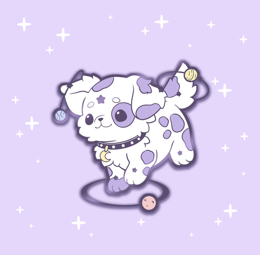 Cosmic Dalmatian - hard enamel pin