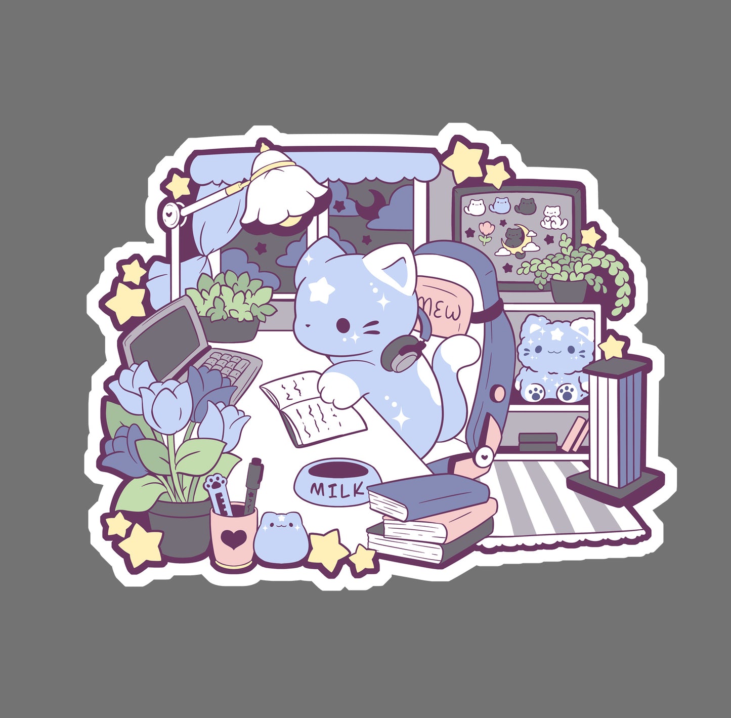 Lofi Cat - vinyl sticker