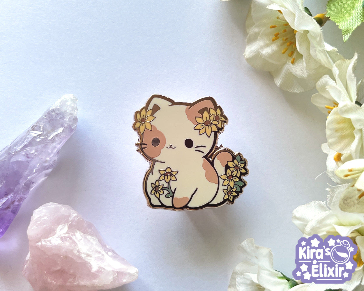 Daisy Kitty - hard enamel pin