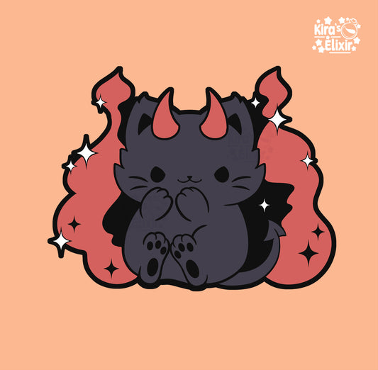 Devil Kitty - hard enamel pin