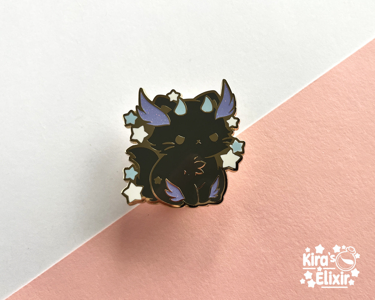 Demon Kitty - hard enamel pin