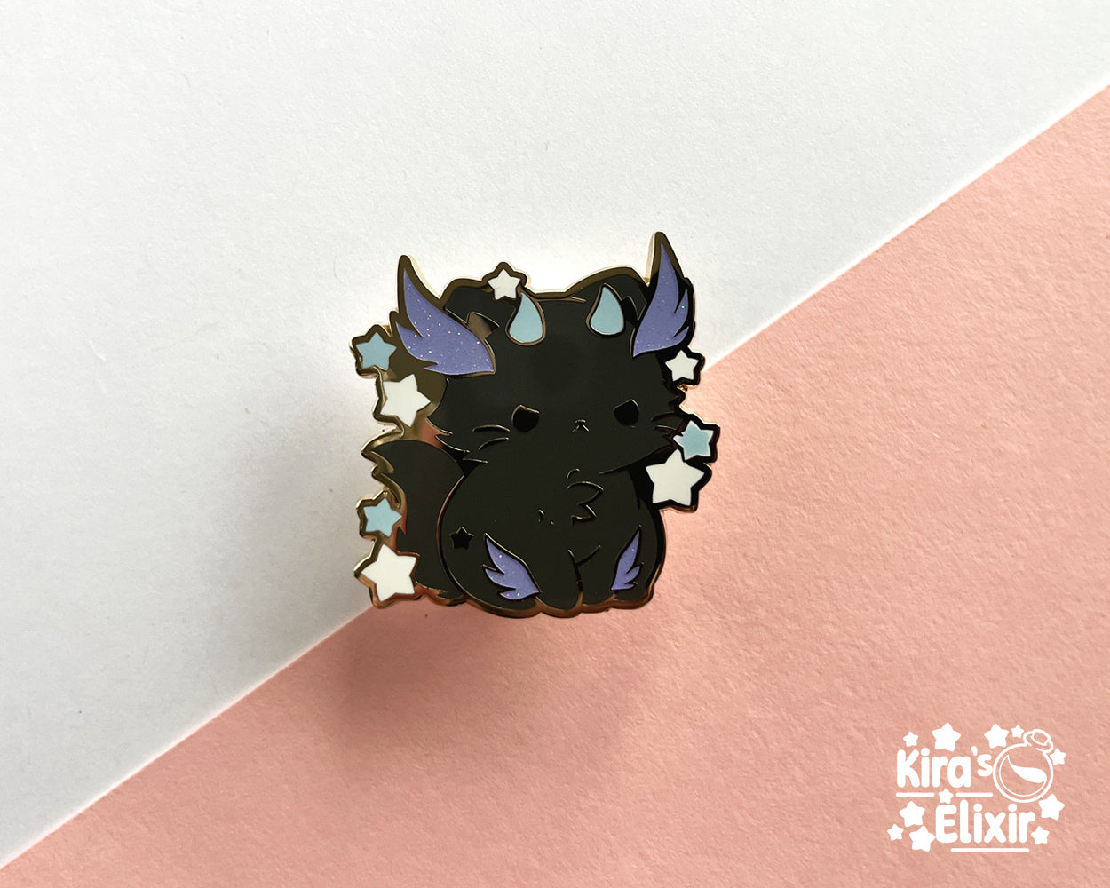 Demon Kitty - hard enamel pin