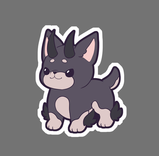 Demon Dobermann - vinyl sticker