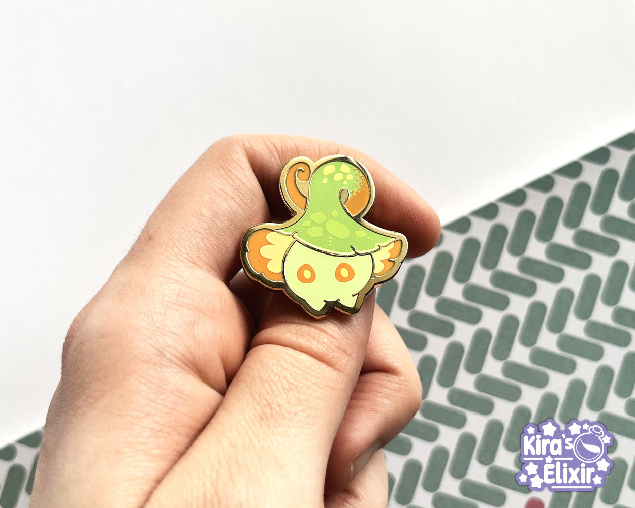 Floating Dendro Fungus - hard enamel pin