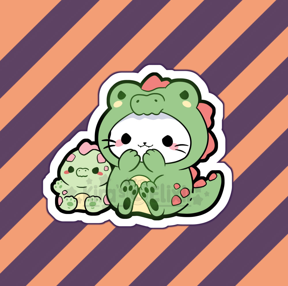 Dino Dressup - vinyl sticker