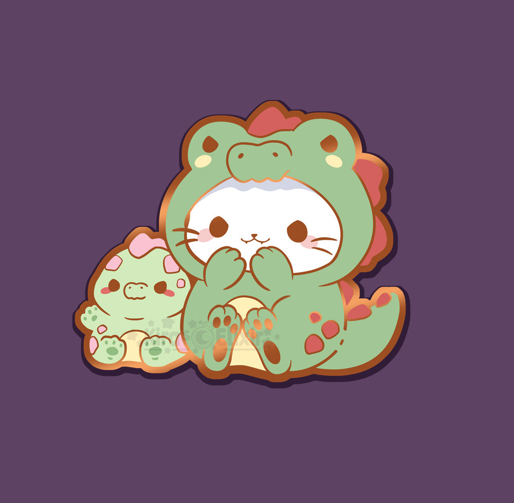 Dino Dressup - hard enamel pin