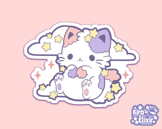 Dreamy Kitty - vinyl sticker