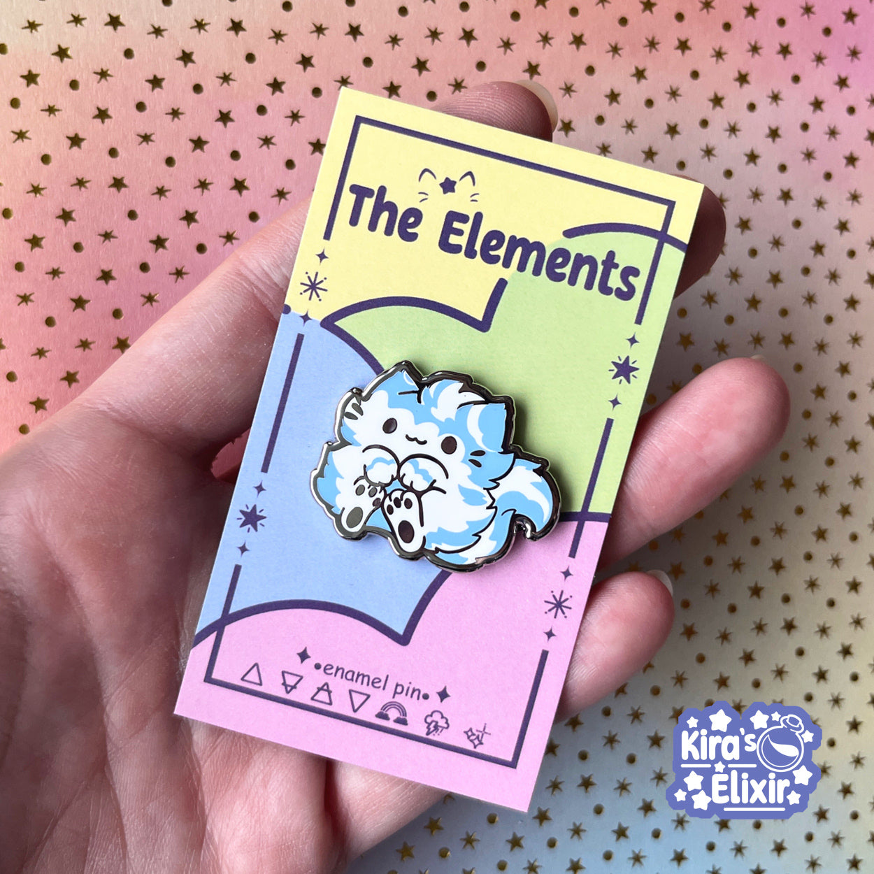 Air Elemental - hard enamel pin