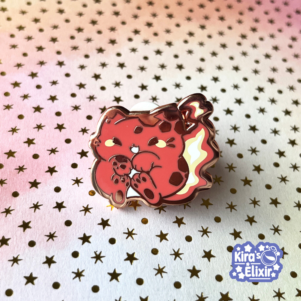 Fire Elemental - hard enamel pin