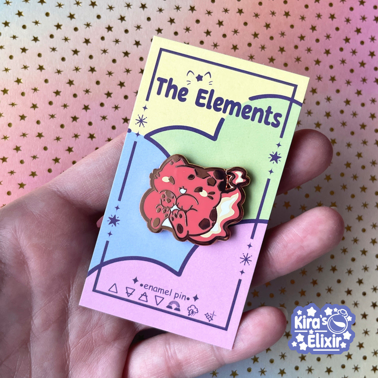Fire Elemental - hard enamel pin