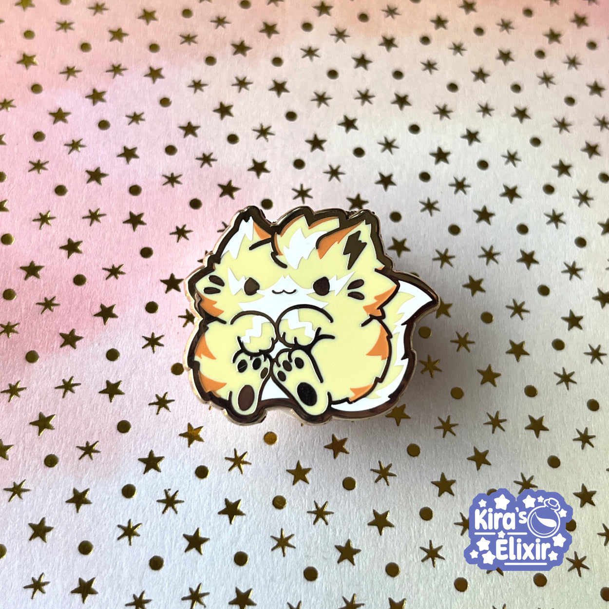Lightning Elemental - hard enamel pin