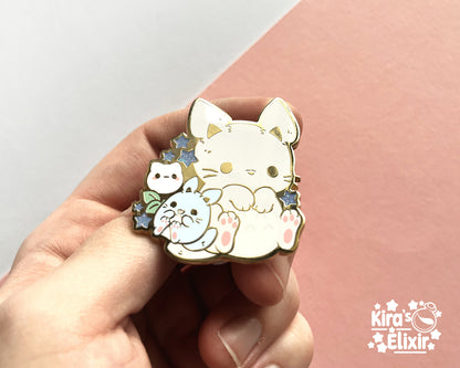 Forest Sprite Kitty - hard enamel pin