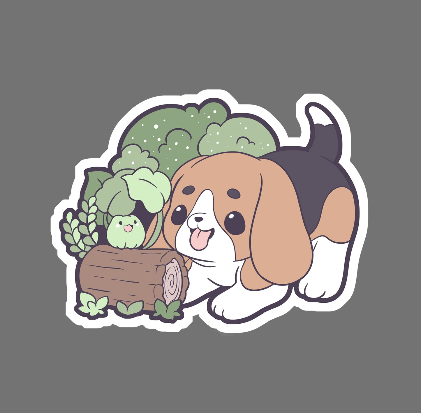 Froggy Hound - vinyl sticker
