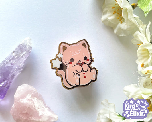 Gingerbread Kitty - hard enamel pin