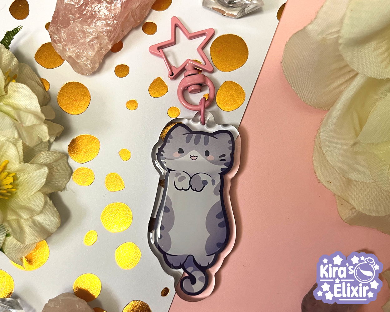 Long Kitties - Acrylic Keychains