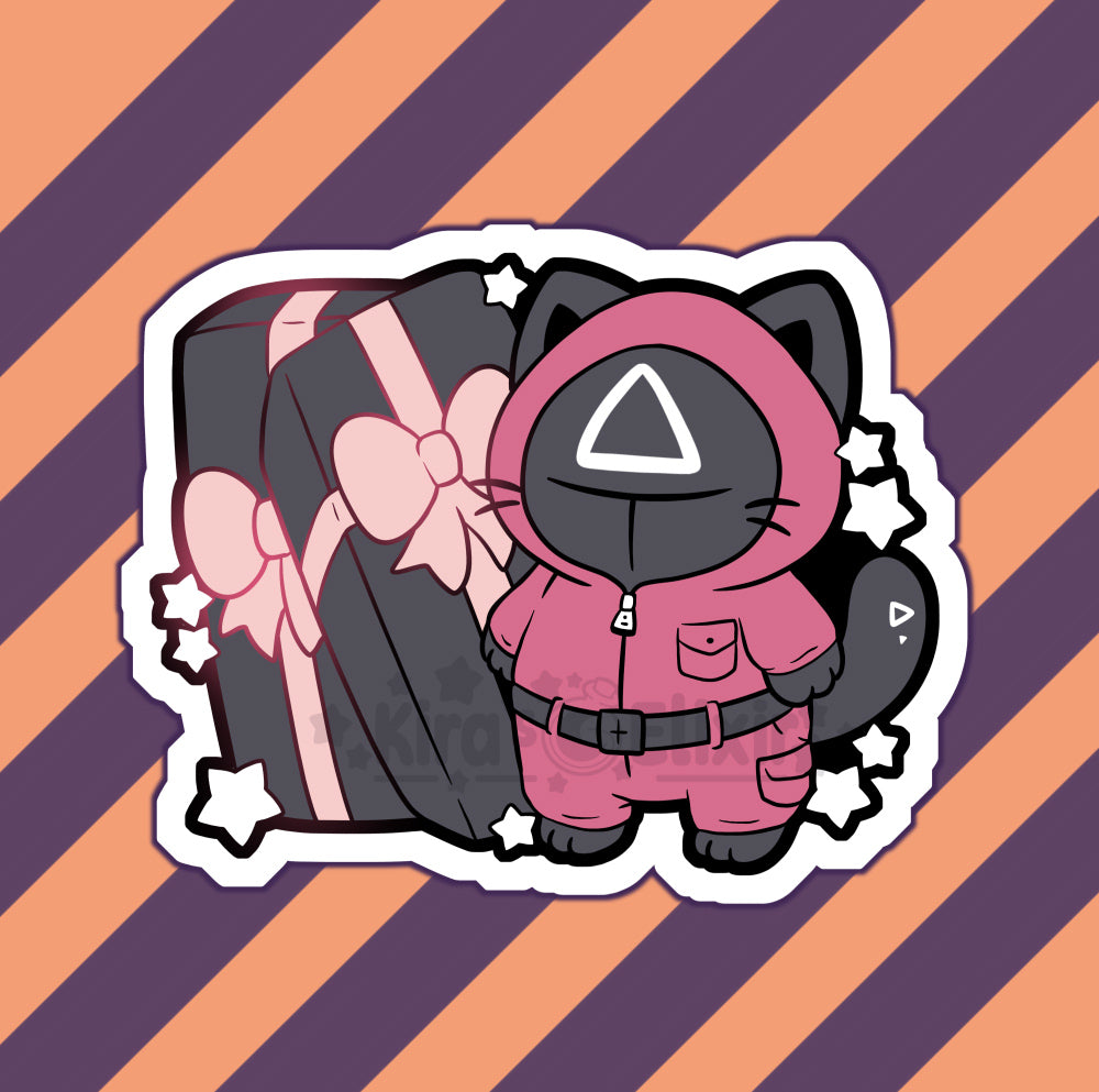Squid Game Kitty - vinyl sticker
