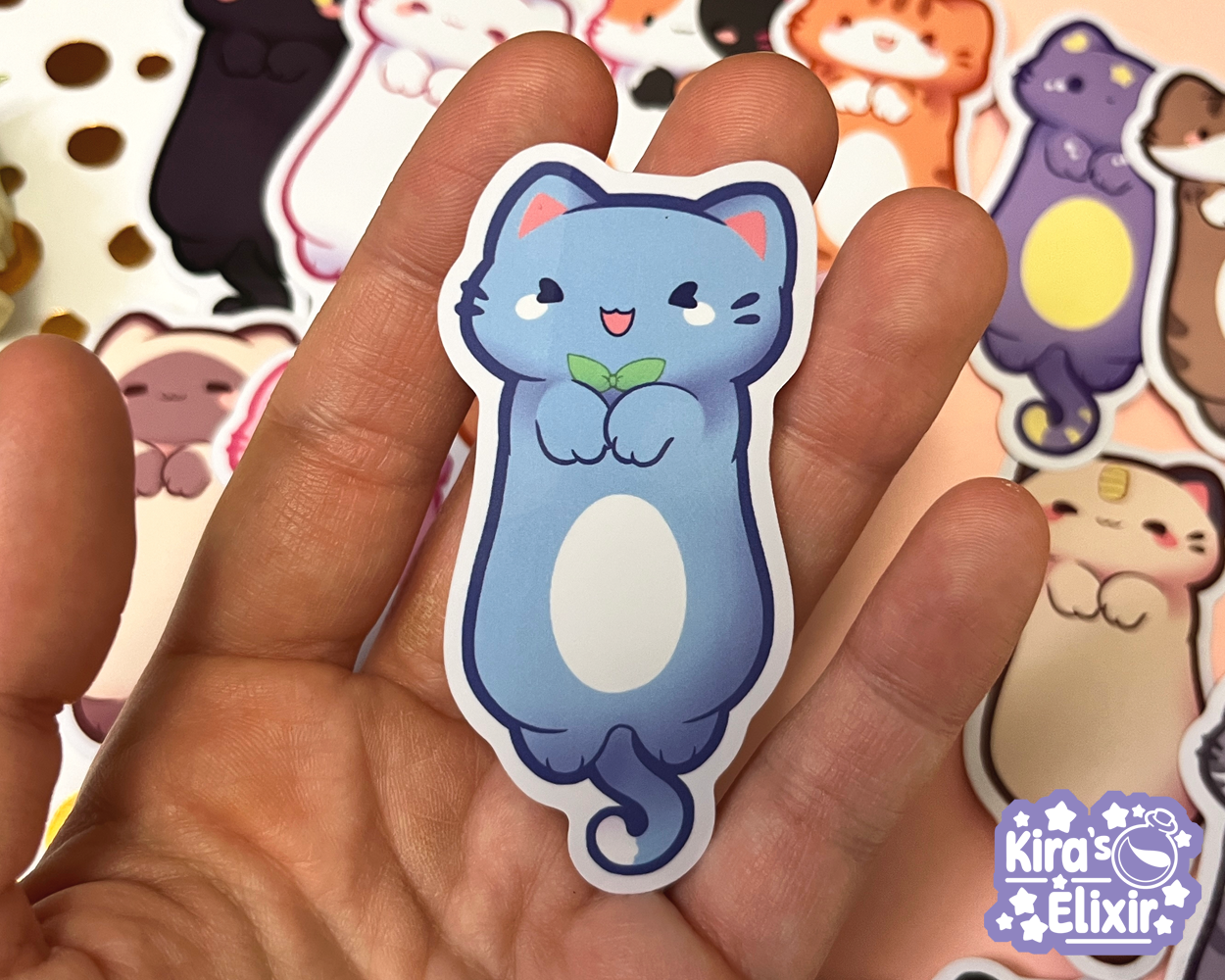 Long Kitties - vinyl stickers