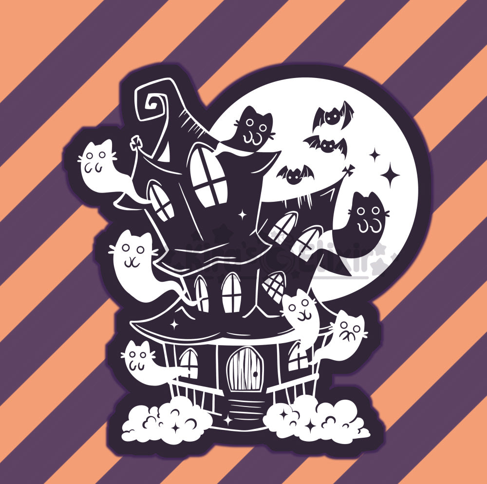 Haunted Manor - vinyl sticker