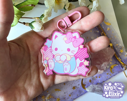 Hey Kitty - acrylic keychain