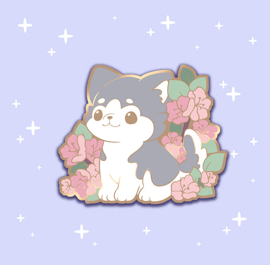 Sakura Huskey - hard enamel pin