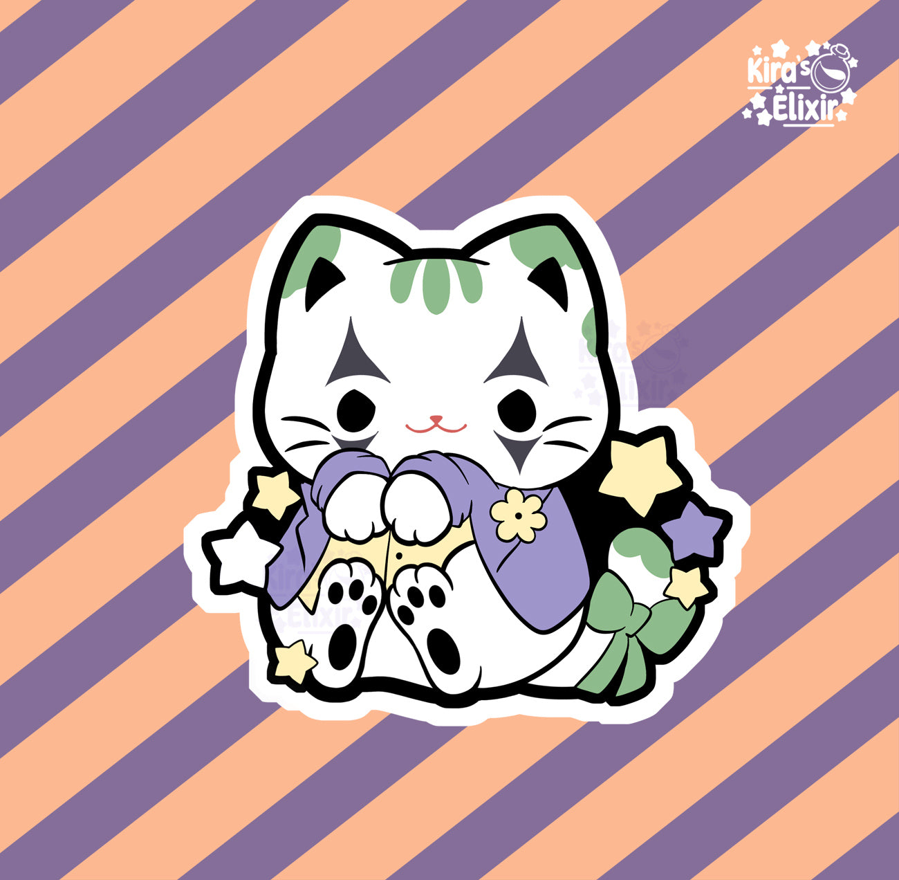 Joker Kitty - vinyl sticker