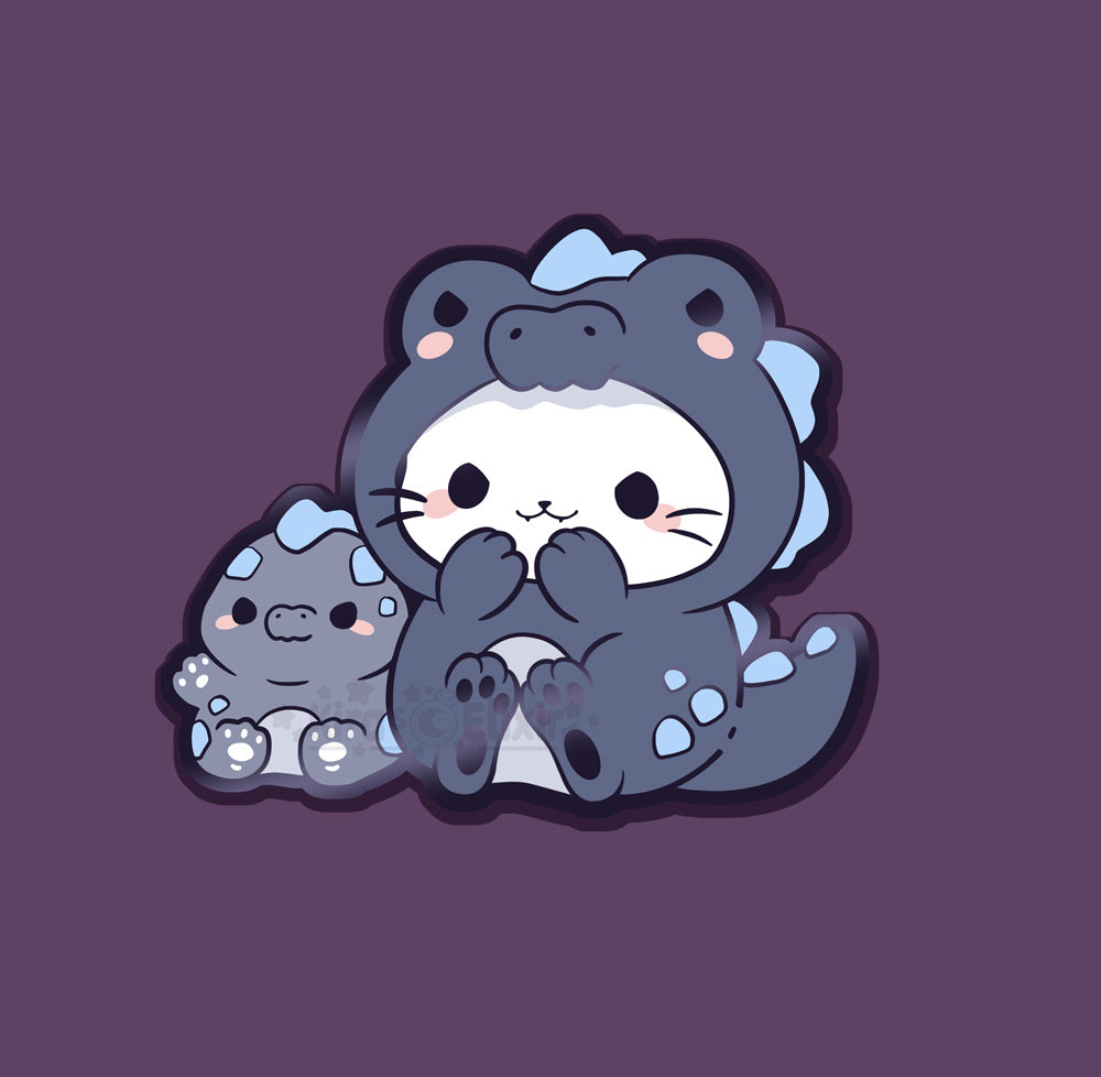 Dino Dressup - hard enamel pin