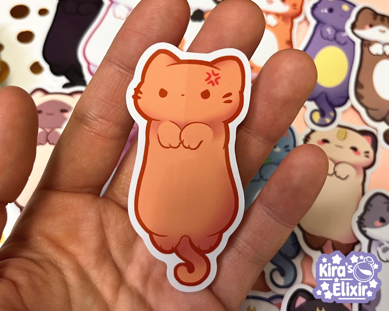 Long Kitties - vinyl stickers