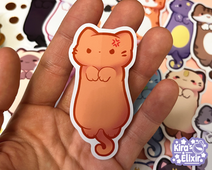 Long Kitties - vinyl stickers