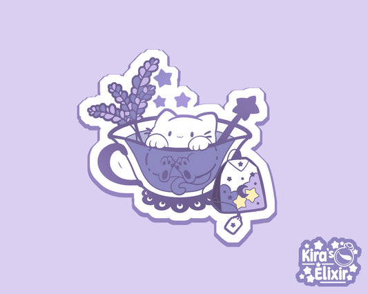 Lavender Tea - vinyl sticker