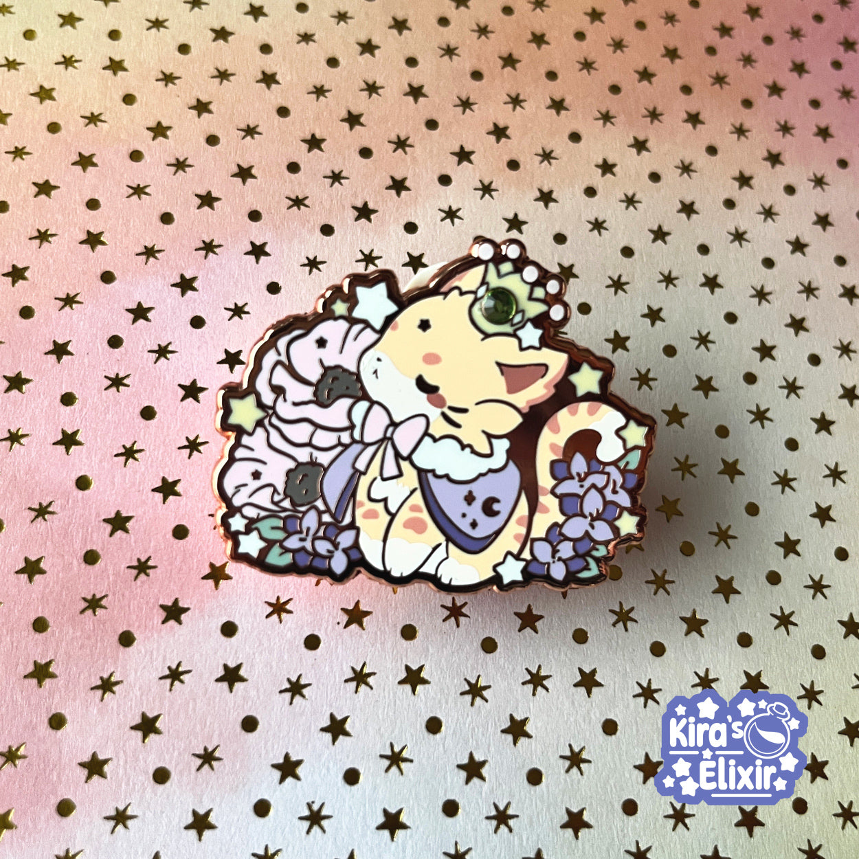 Leo Kitty - hard enamel pin