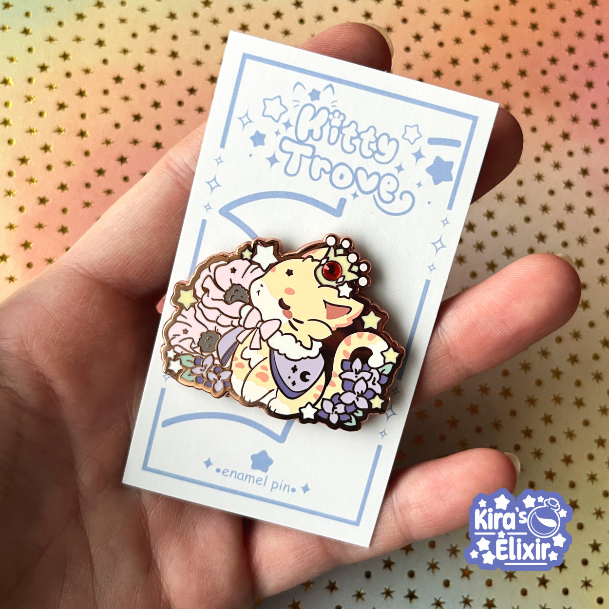 Leo Kitty - hard enamel pin