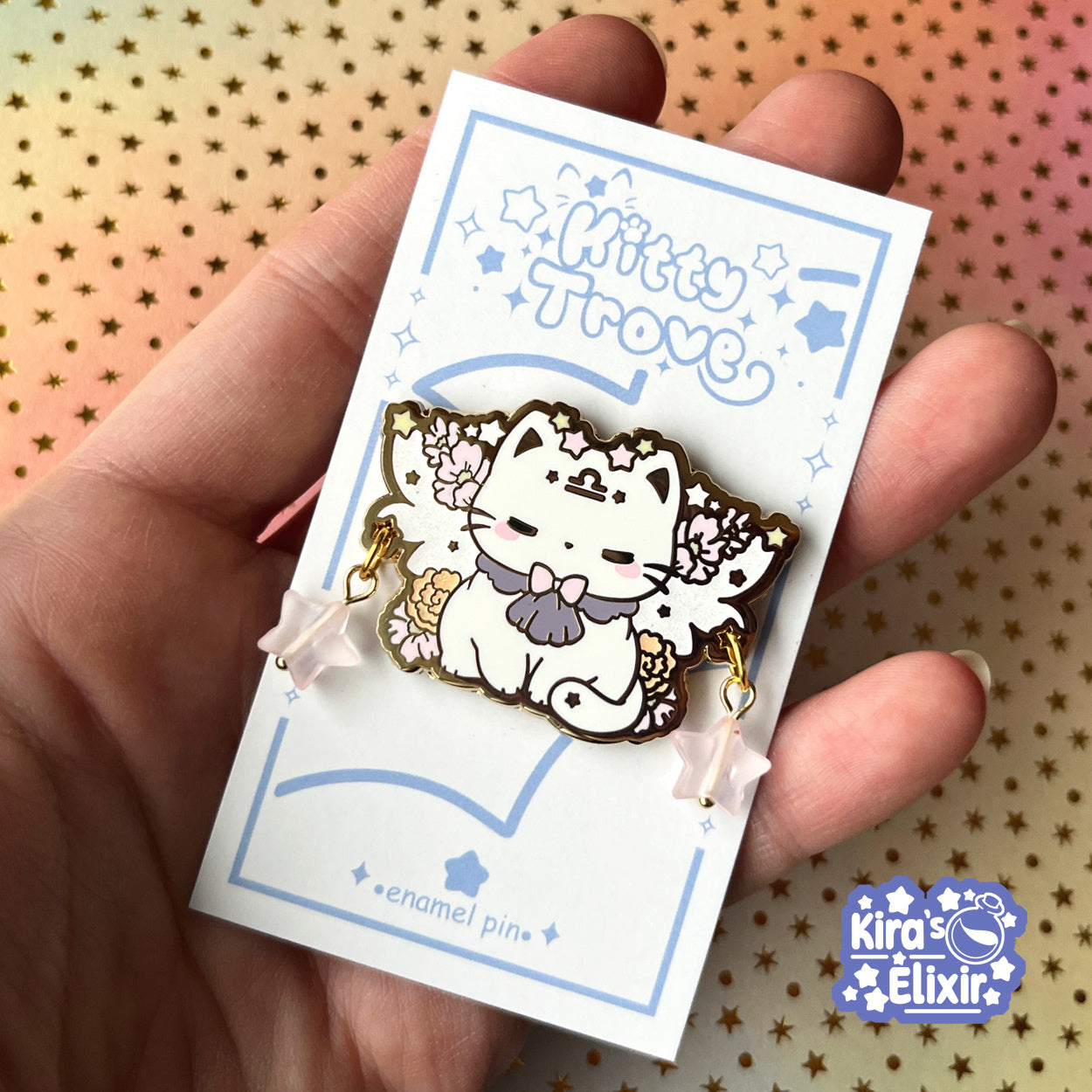 Libra Kitty - hard enamel pin