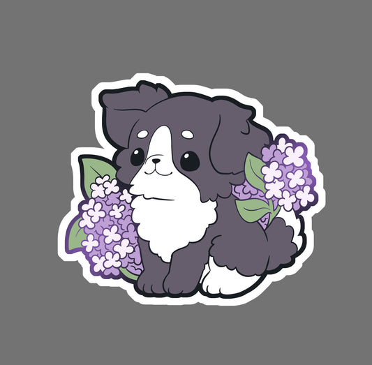 Lilac Collie - vinyl sticker