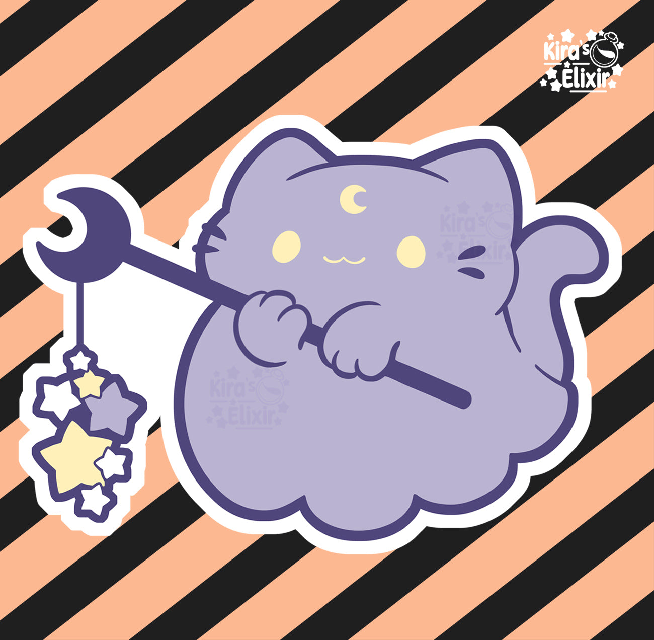 Little Ghost Kitty - vinyl sticker