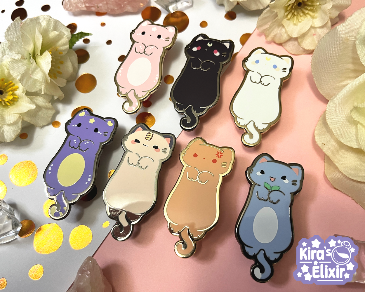 Long Kitties pt.2 - hard enamel pin