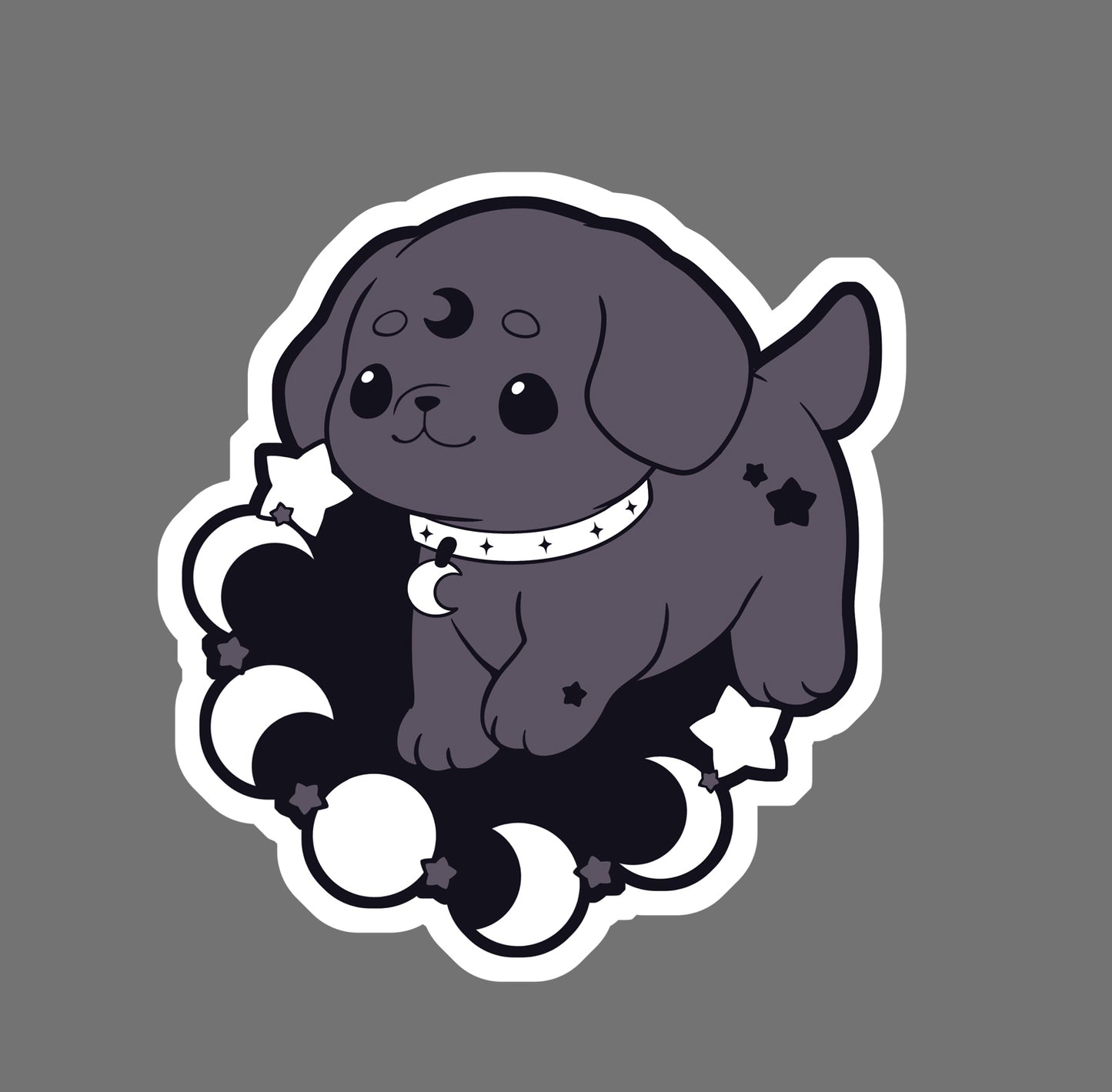 Lunar Labrador - vinyl sticker
