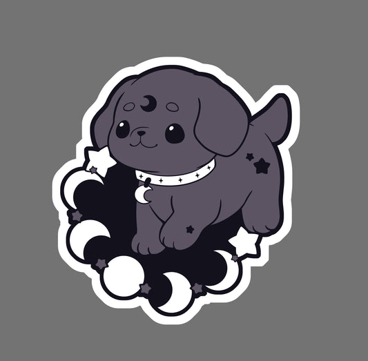 Lunar Labrador - vinyl sticker