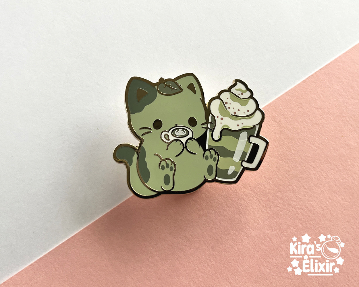 Macha Kitty - hard enamel pin