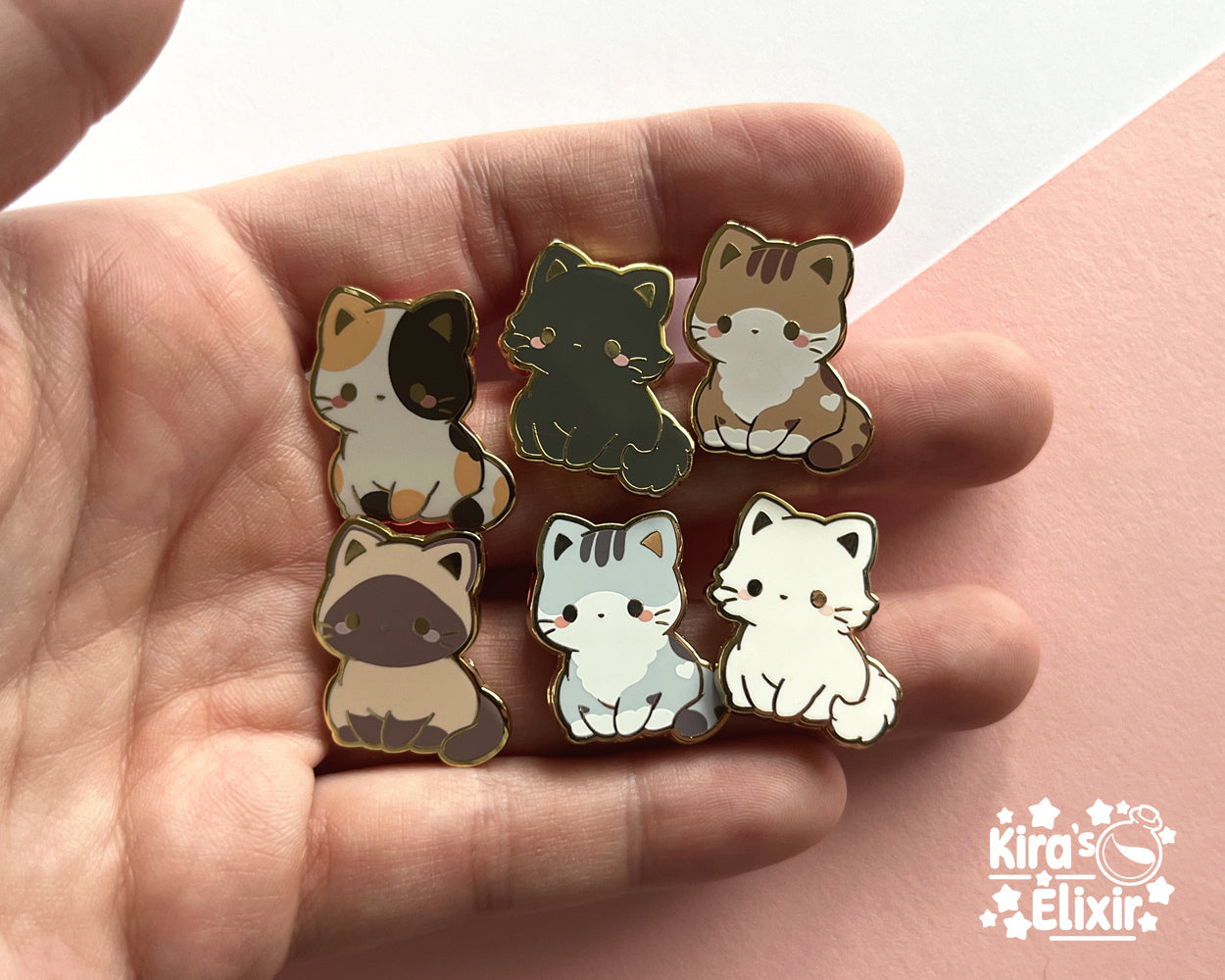 Mini Kitties - hard enamel pin