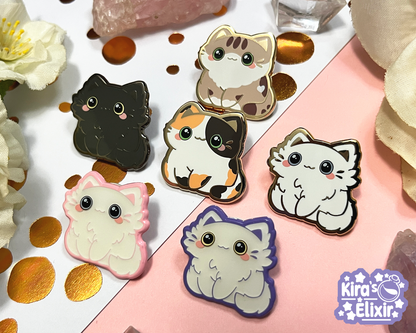 Chonky Mini Kitties - hard enamel pin