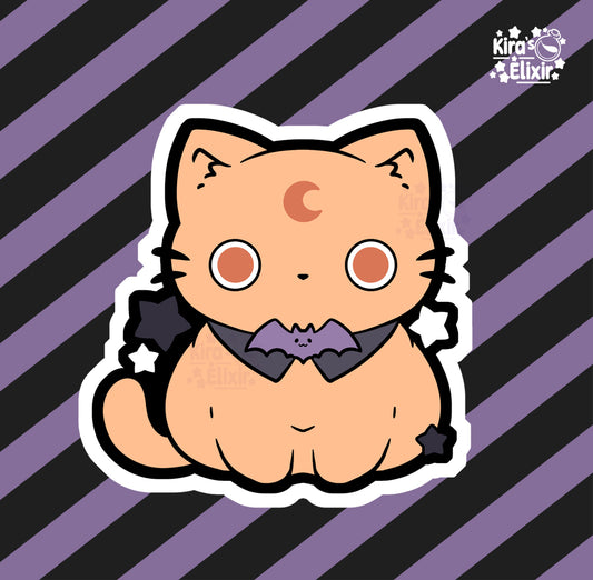 Spooky Kitty - vinyl sticker