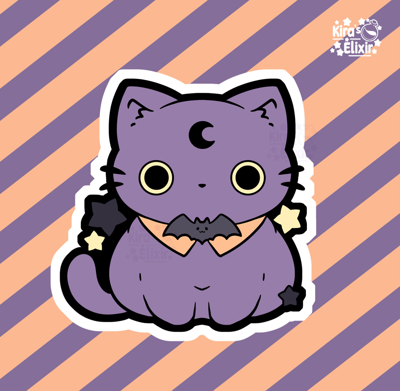 Spooky Kitty - vinyl sticker