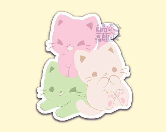 Mochi Kitties - vinyl sticker