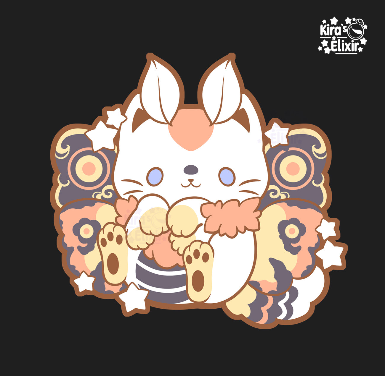 Moth Kitty - hard enamel pin