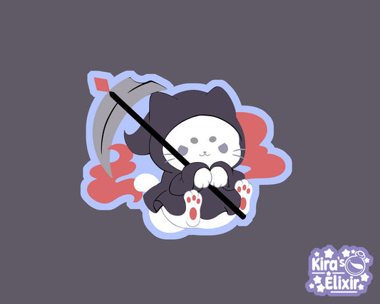 Reaper Kitty - vinyl sticker