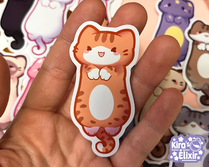 Long Kitties - vinyl stickers