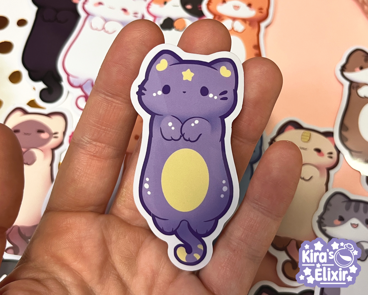 Long Kitties - vinyl stickers