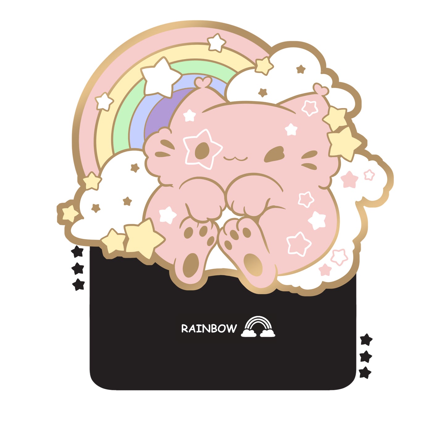 PREORDER: Astrology Kitty Trove Element Enamel Pins