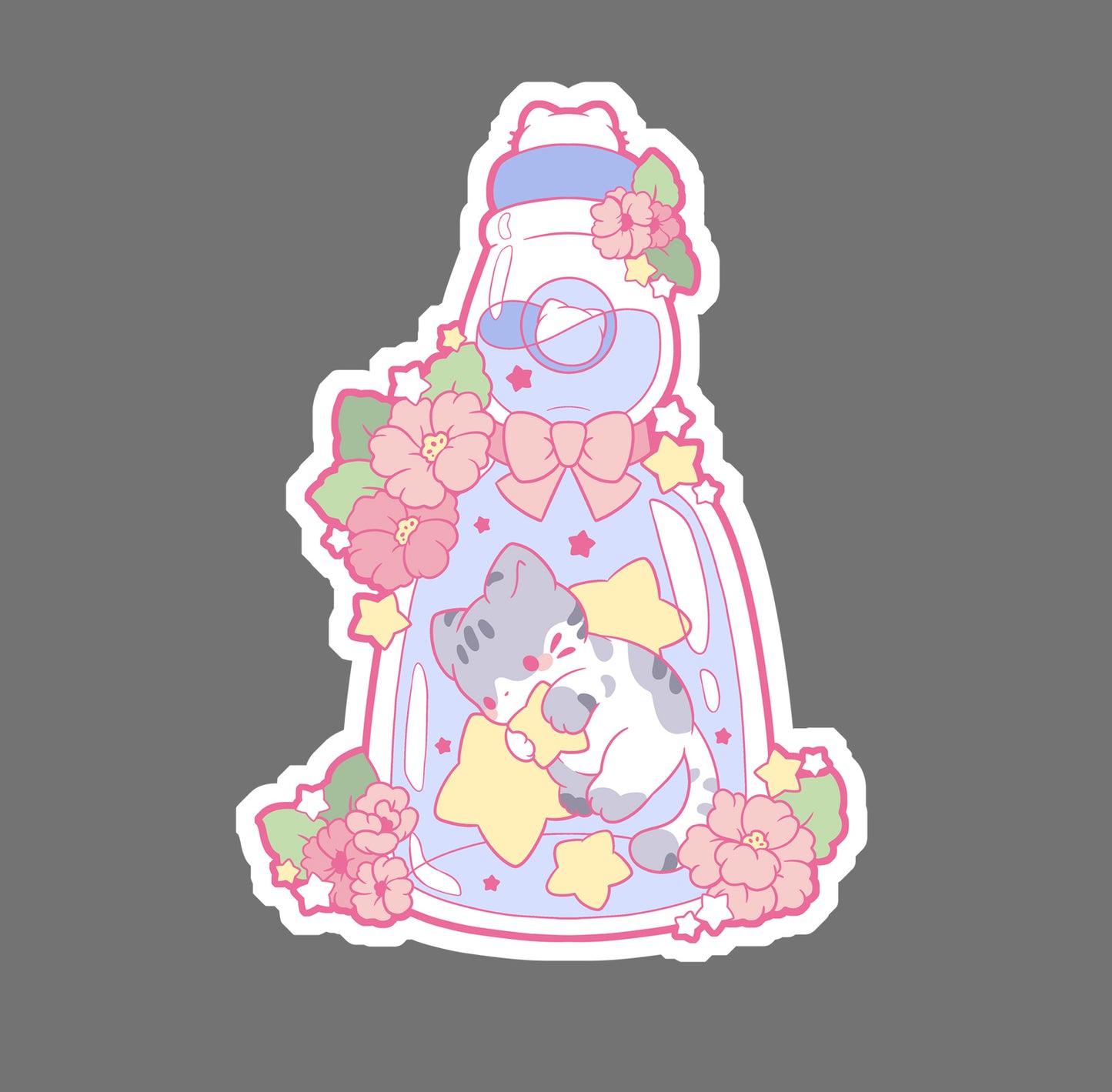 Ramune Cat - vinyl sticker